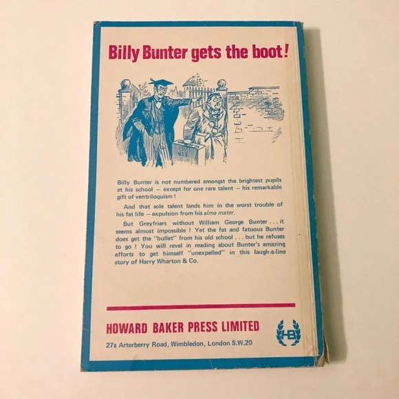 1989 Billy Bunter Gets The Boot Frank Richards Greyfriars Book - Picture 2 of 16